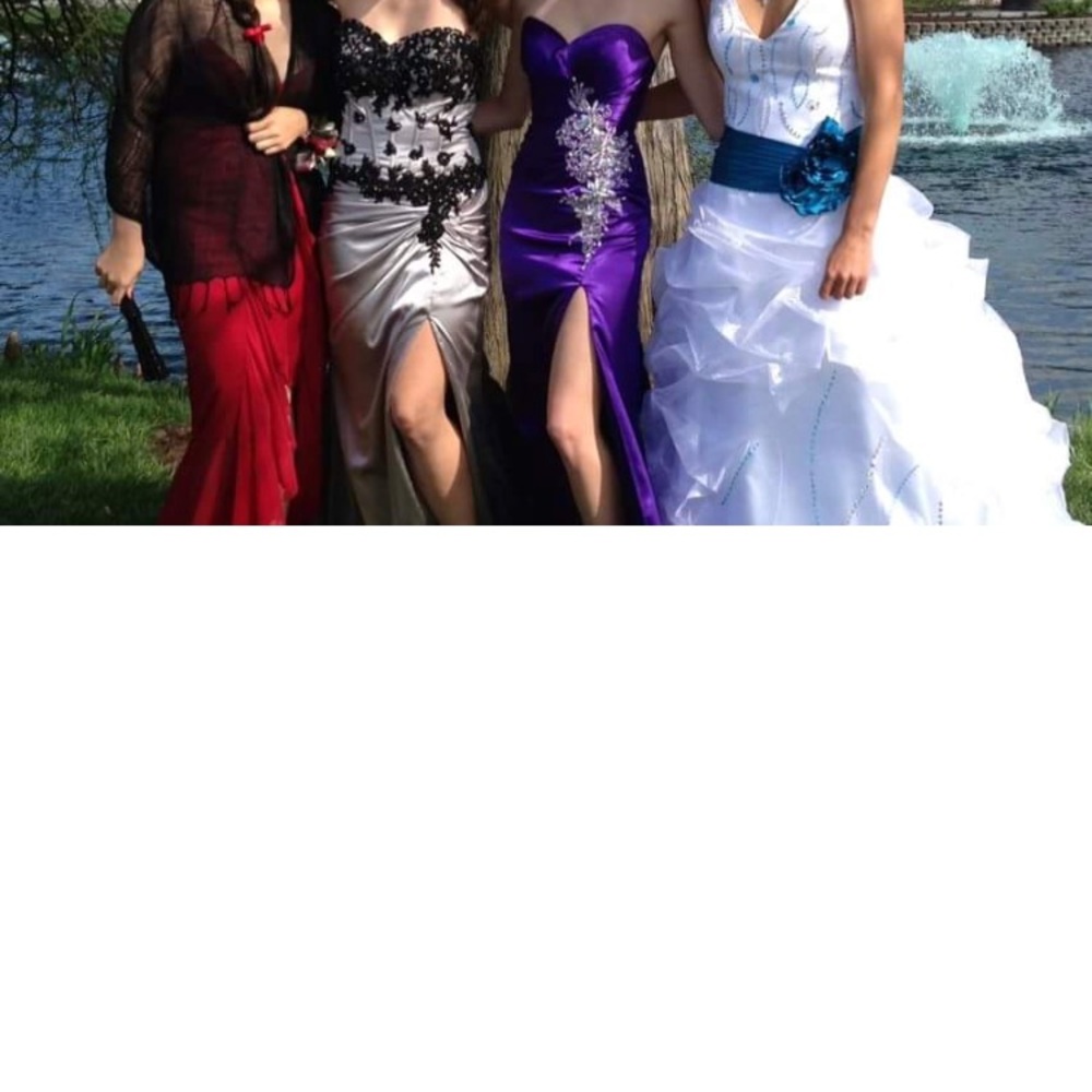 Beautiful purple prom dress
